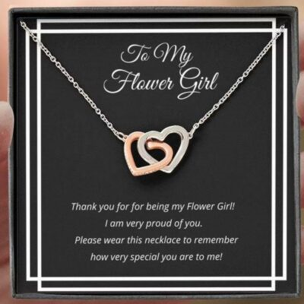Friend Necklace, Flower Girl Necklace Gift From Bride, Gift For Bridesmaid Best Friend - Thegiftio UK