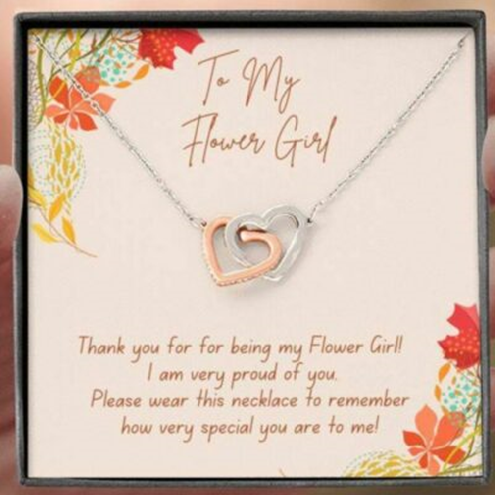 Friend Necklace, Flower Girl Necklace Gift From Bride, Gift For Bridesmaid Best Friend - Thegiftio UK