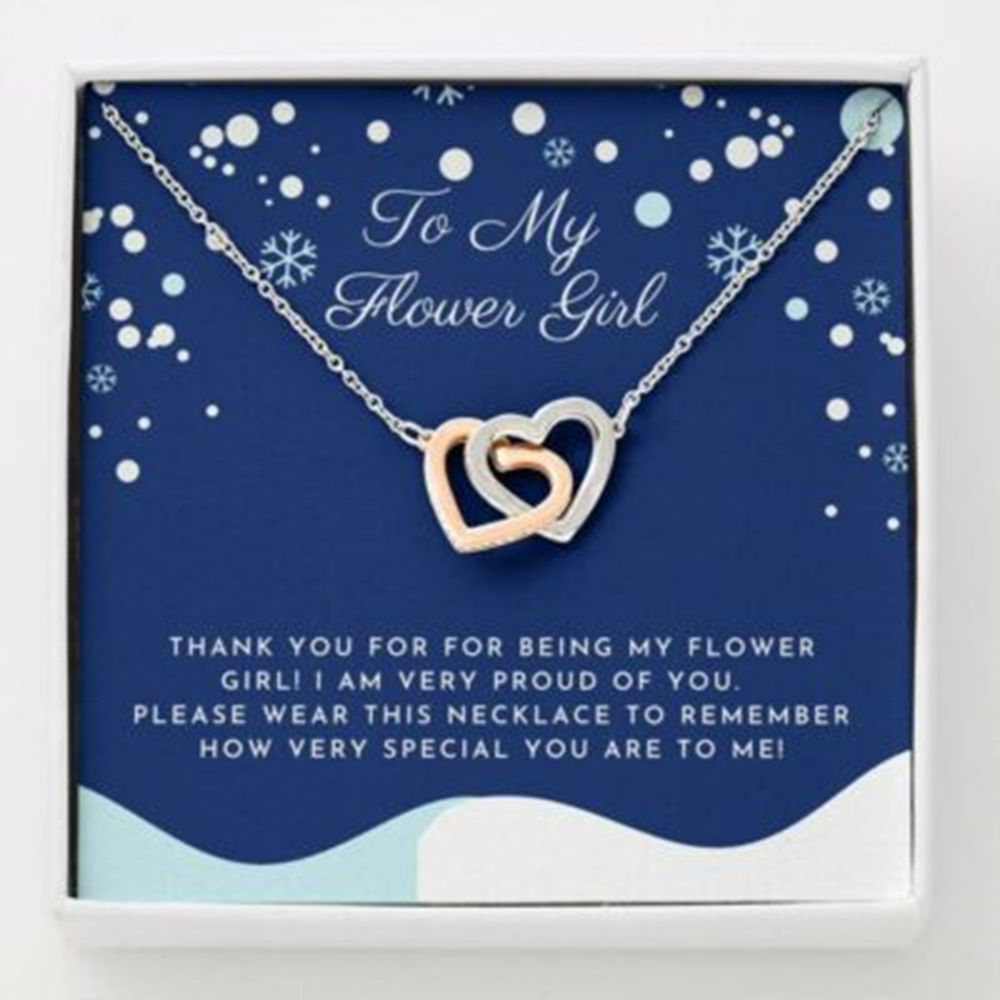 Friend Necklace, Flower Girl Necklace Gift From Bride, Gift For Bridesmaid Best Friend - Thegiftio UK
