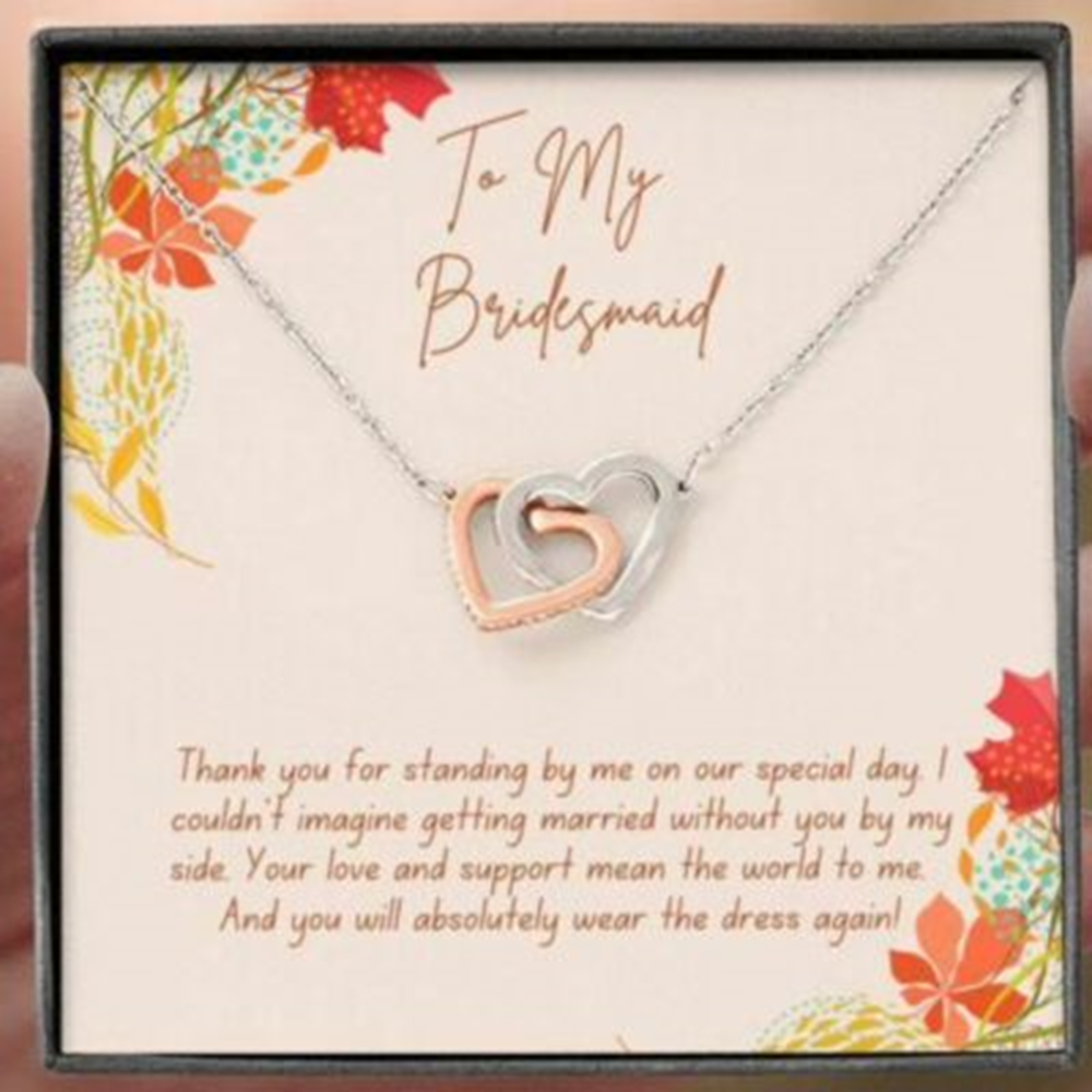 Friend Necklace, Bridesmaid Gift Neckalce From Bride, Bridesmaid Thanks, Maid Of Honor Gift - Thegiftio UK