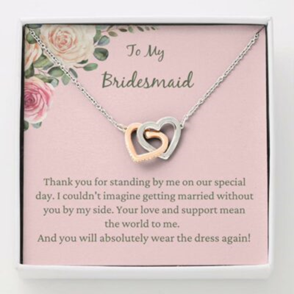 Friend Necklace, Bridesmaid Gift Neckalce From Bride, Bridesmaid Thanks, Maid Of Honor Gift - Thegiftio UK