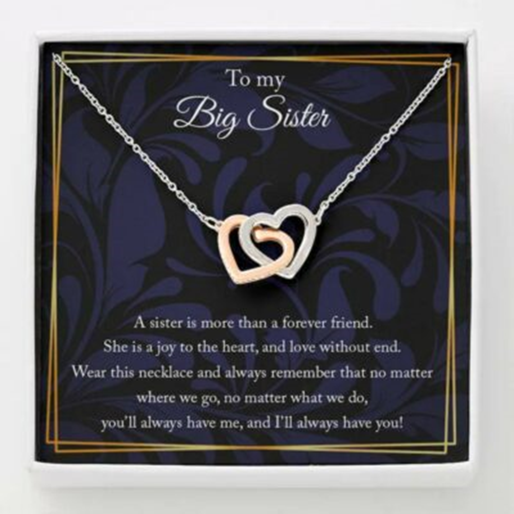 Sister Necklace, Big Sister Necklace Gift, Necklace For Sister, Birthday Gift For Sister - Thegiftio UK