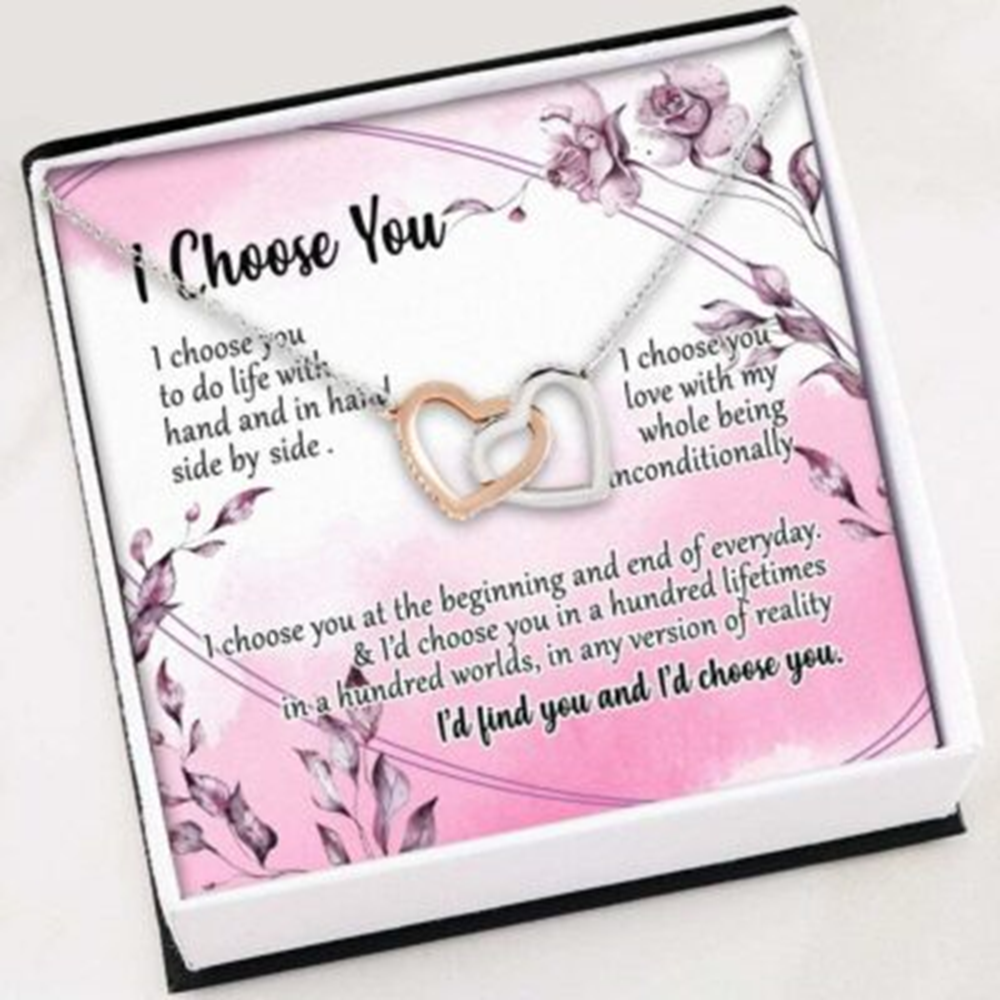 Wife Necklace, Necklace Gift For Fiancee , I Choose You To My Wife Necklace With Gift Box - Thegiftio UK