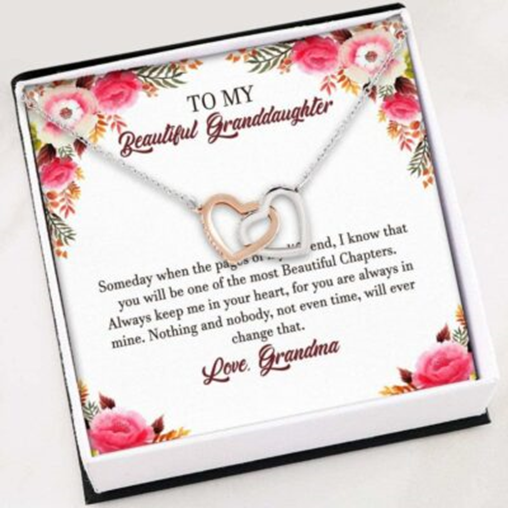 Granddaughter Necklace, To My Granddaughter Necklace Gift , The Most Beautiful Chapters Necklace - Thegiftio UK
