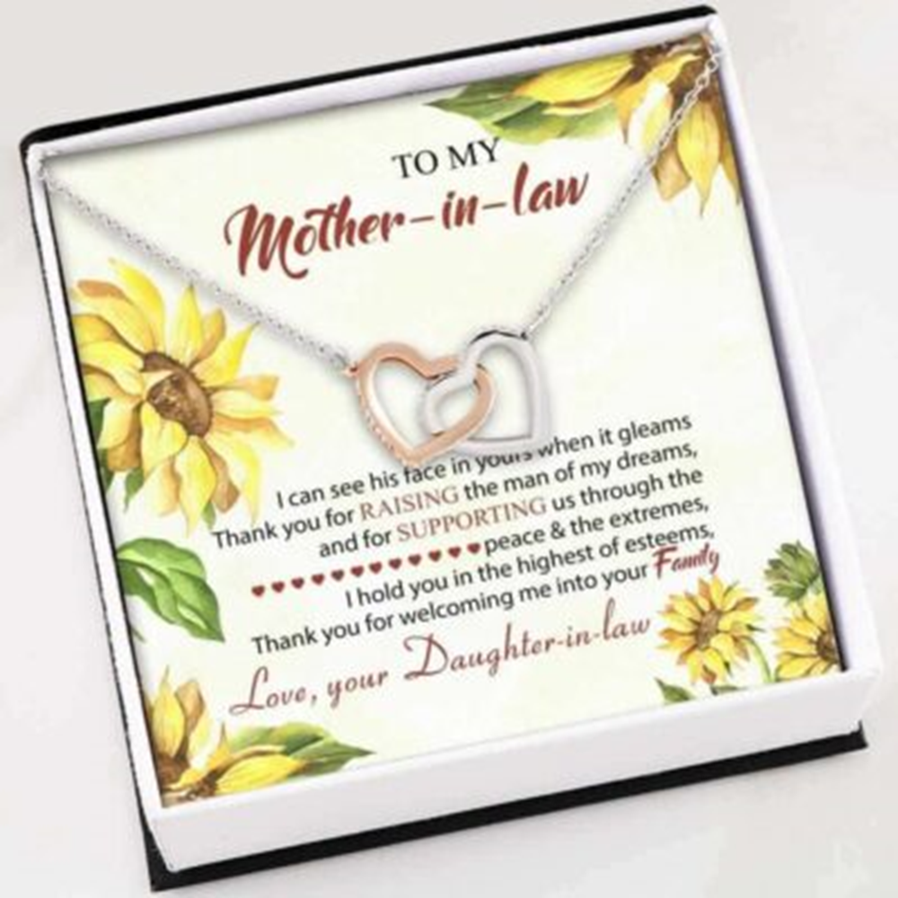 Mom Necklace, Mother In Law Necklace , To My Mother-In-Law Gift Mothers Day - Thegiftio UK