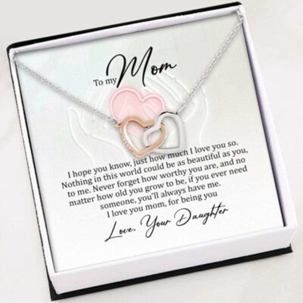 Mom Necklace , Daughter To Mom Gift For Mothers Day- Necklace For Mom - Thegiftio UK