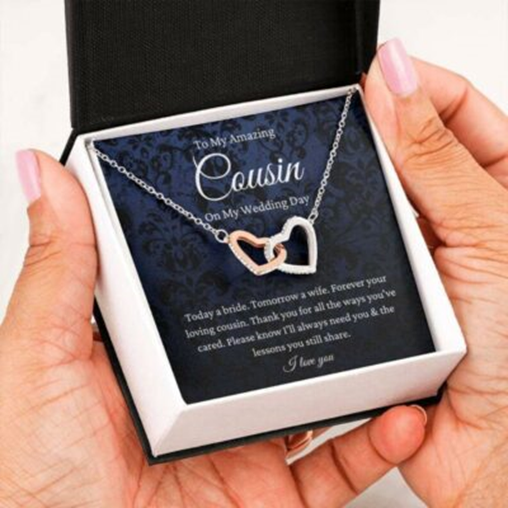 Cousin Necklace, Cousin Of The Bride Necklace Gift From Bride, To Cousin Wedding Day Gift - Thegiftio UK