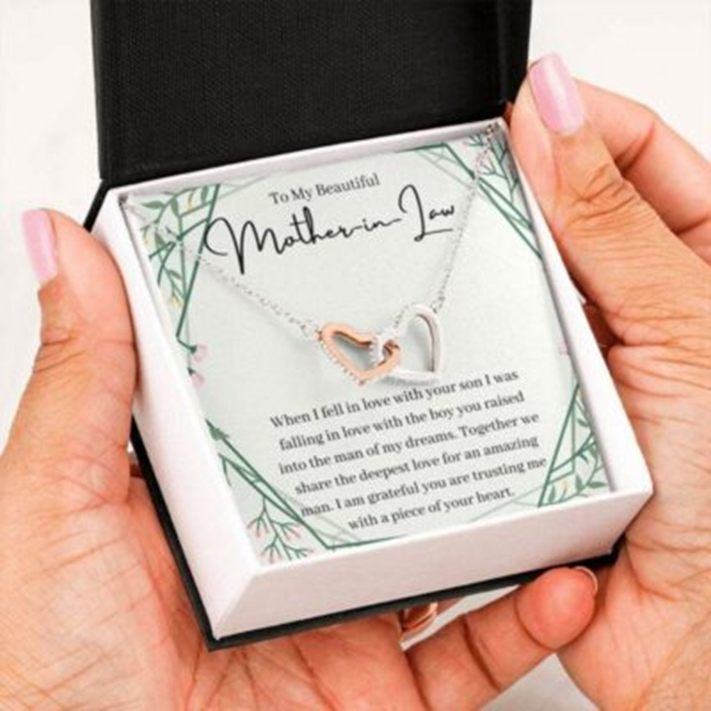 Mom Necklace, Mother-In-Law Necklace Gift, Wedding Day Gift For My Mother-In-Law From Bride - Thegiftio UK