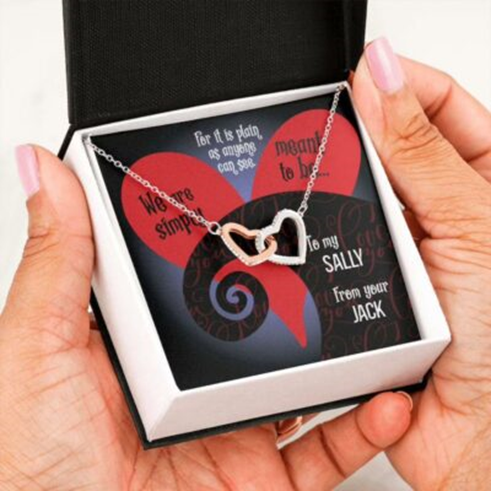 Girlfriend Necklace, Wife Necklace, Personalized Necklace Girlfriend Wife Gift, We Are Simply Meant To Be Custom Name - Thegiftio UK