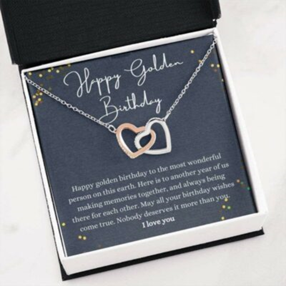 Mom Necklace, Happy Golden Birthday Gift Necklace, Golden Birthday, Special Gift - Thegiftio UK