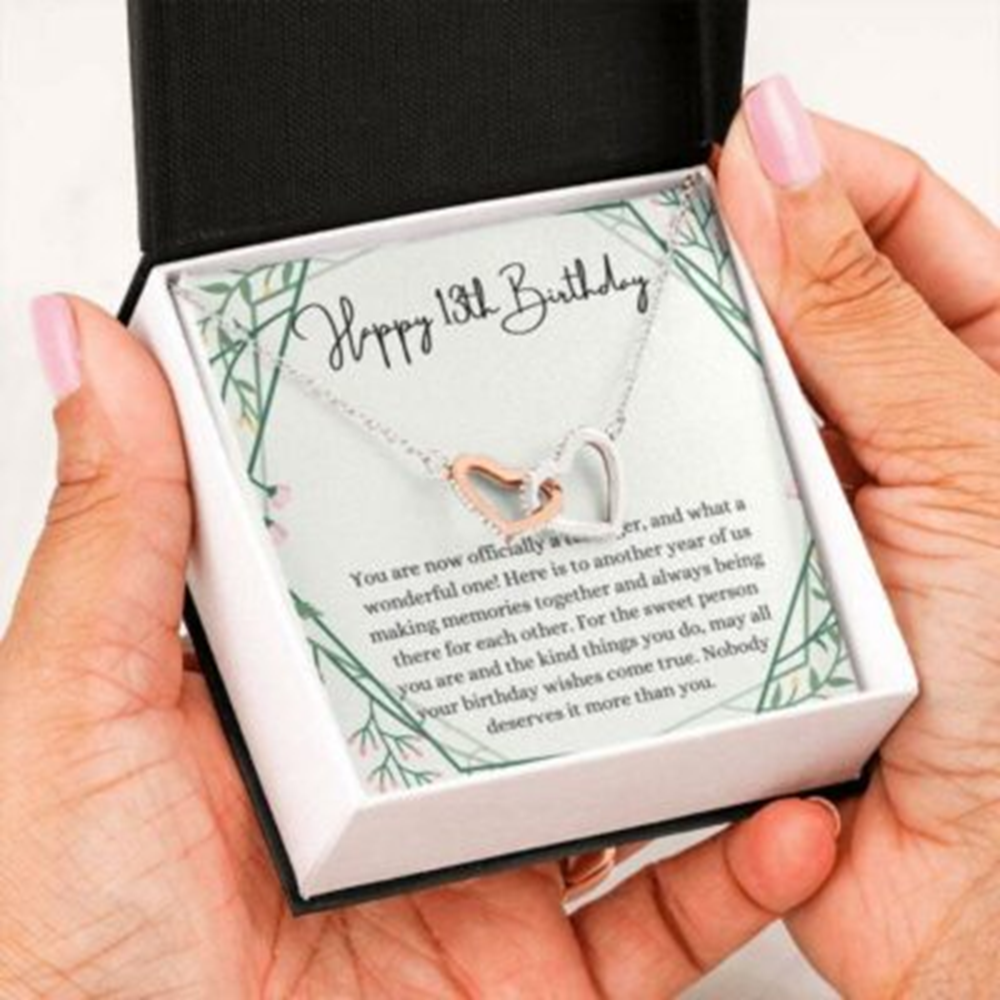 Daughter Necklace, Niece Necklace, 13Th Birthday Girl Necklace Gift Official Teenager, Gift For 13 Year Old Girl Gifts - Thegiftio