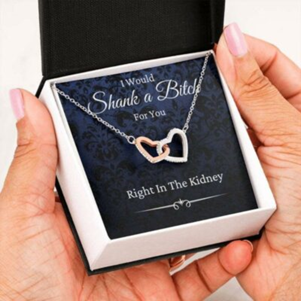 Friend Necklace, I&#8217;D Shank A Bitch For You Necklace Gift, Funny Gift For Friend, Sister, Best Friend - Thegiftio UK