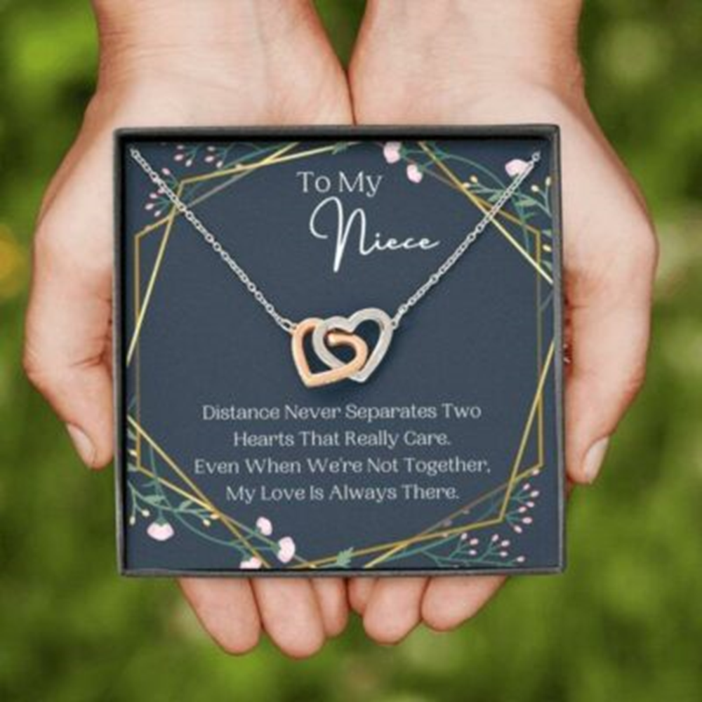 Niece Necklace, To My Niece Necklace, Distance Never Separates, Present For Niece - Thegiftio UK
