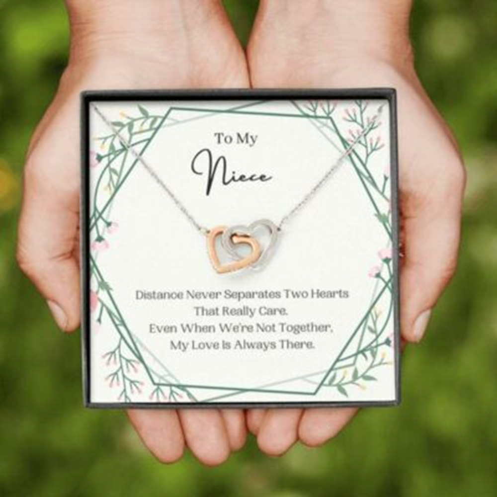 Niece Necklace, To My Niece Necklace, Distance Never Separates, Present For Niece - Thegiftio UK