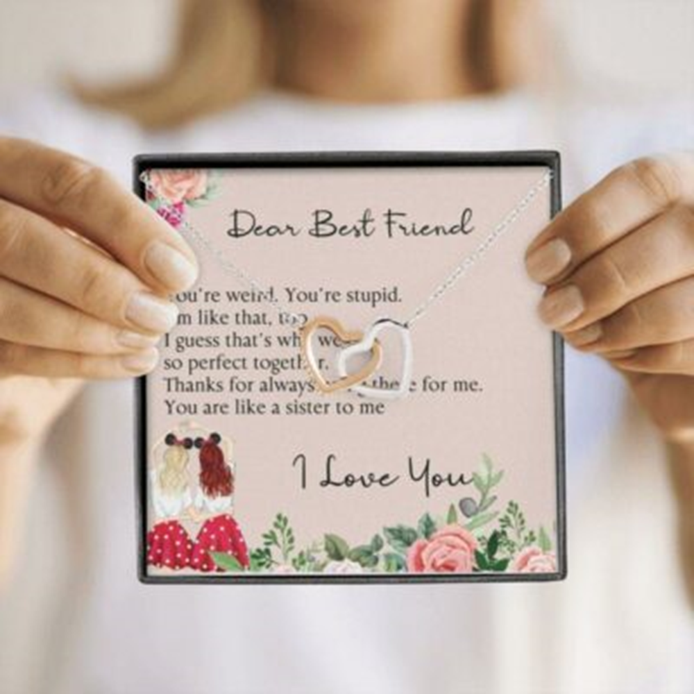 Best Friend Necklace, Dear Best Friend, Like A Sister To Me, Soul Sister, Bridesmaid Gift Necklace - Thegiftio UK