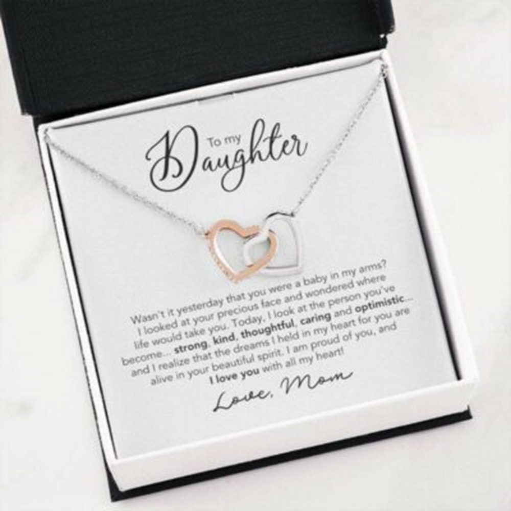 Daughter Necklace, To My Daughter Necklace Gift , I’M So Proud Of You Necklace - Thegiftio UK