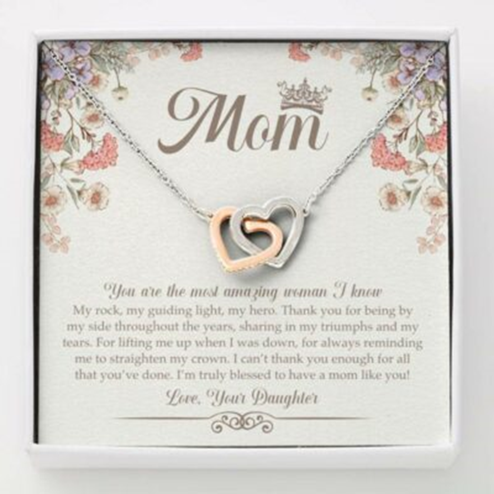 Mom Necklace, Necklace Gift For Mom For Mother, Day, Gift From Daughter, Necklace For Mom - Thegiftio UK