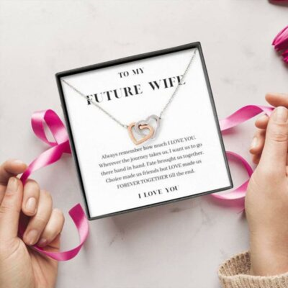 Girlfriend Necklace, Future Wife Necklace, To My Future Wife Necklace, Forever Together, Sentimental Gift For Bride From Groom - Thegiftio UK