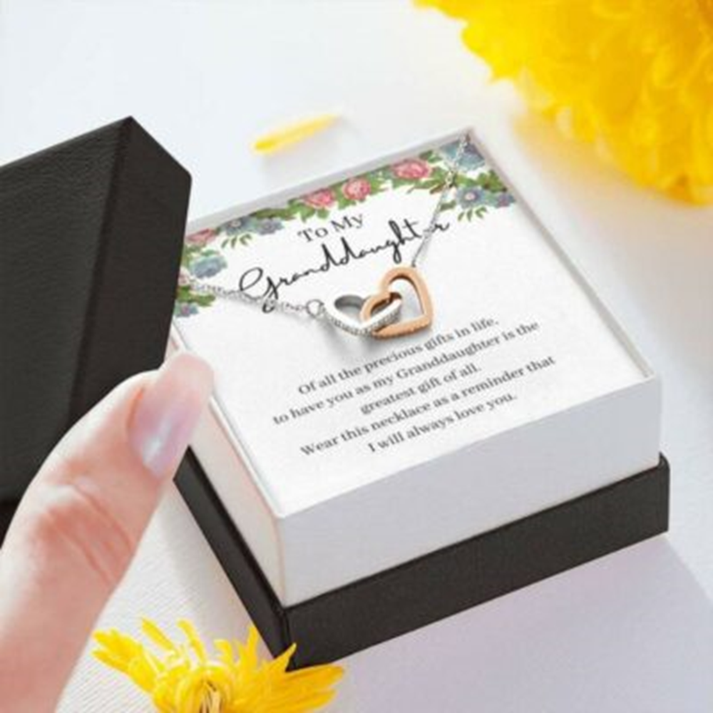 Granddaughter Necklace, Gift For Granddaughter, My Greatest Gift Of All Hearts Necklace - Thegiftio UK