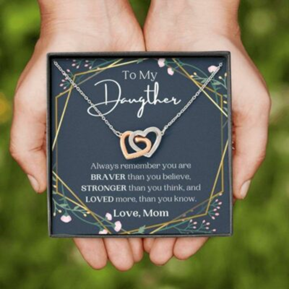 Daughter Necklace, To My Daughter Necklace, Always Remember You Are Loved, Gift For Daughter From Mom - Thegiftio UK