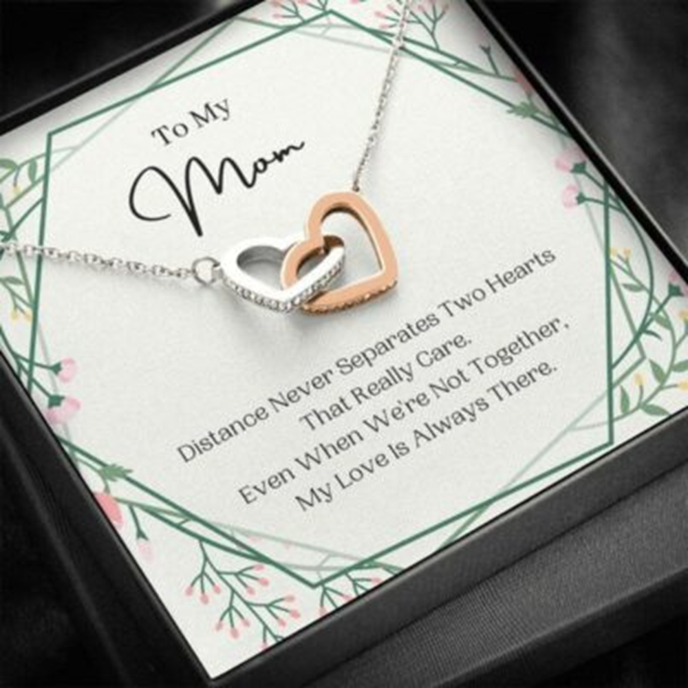 Mom Necklace, Distance Never Separates, Birthday Gift For Mom, To My Mom Necklace, Present For Mom - Thegiftio UK
