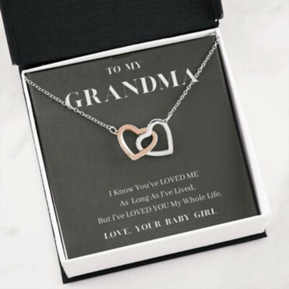 Grandmother Necklace, To My Grandma Necklace, Love You My Whole Life, Grandma, Gift From Granddaughter - Thegiftio UK