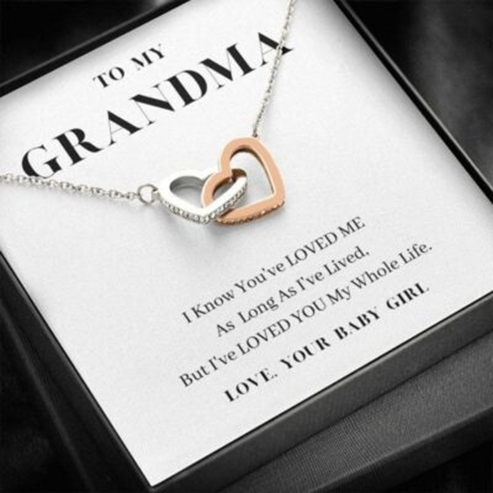 Grandmother Necklace, To My Grandma Necklace, Love You My Whole Life, Grandma, Gift From Granddaughter - Thegiftio UK