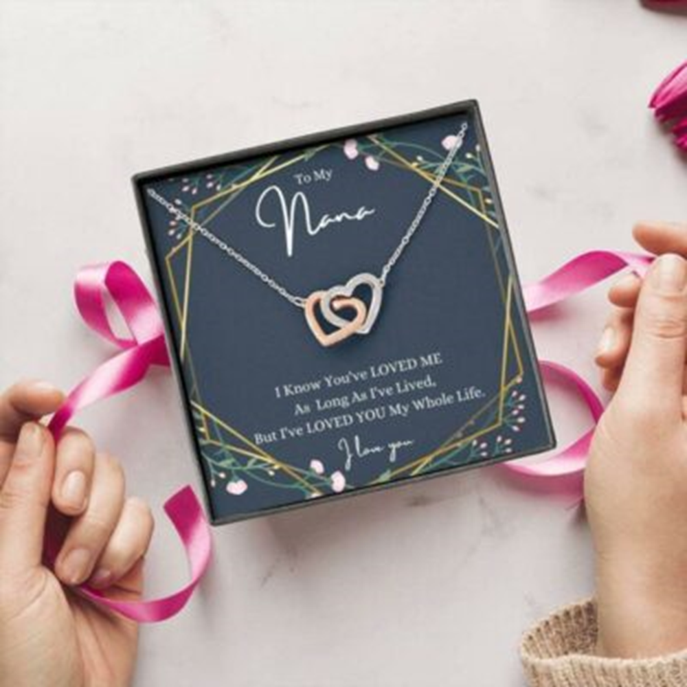 Grandmother Necklace, To My Nana Necklace, Loved You My Whole Life, Gift For Grandmother From Granddaughter - Thegiftio UK