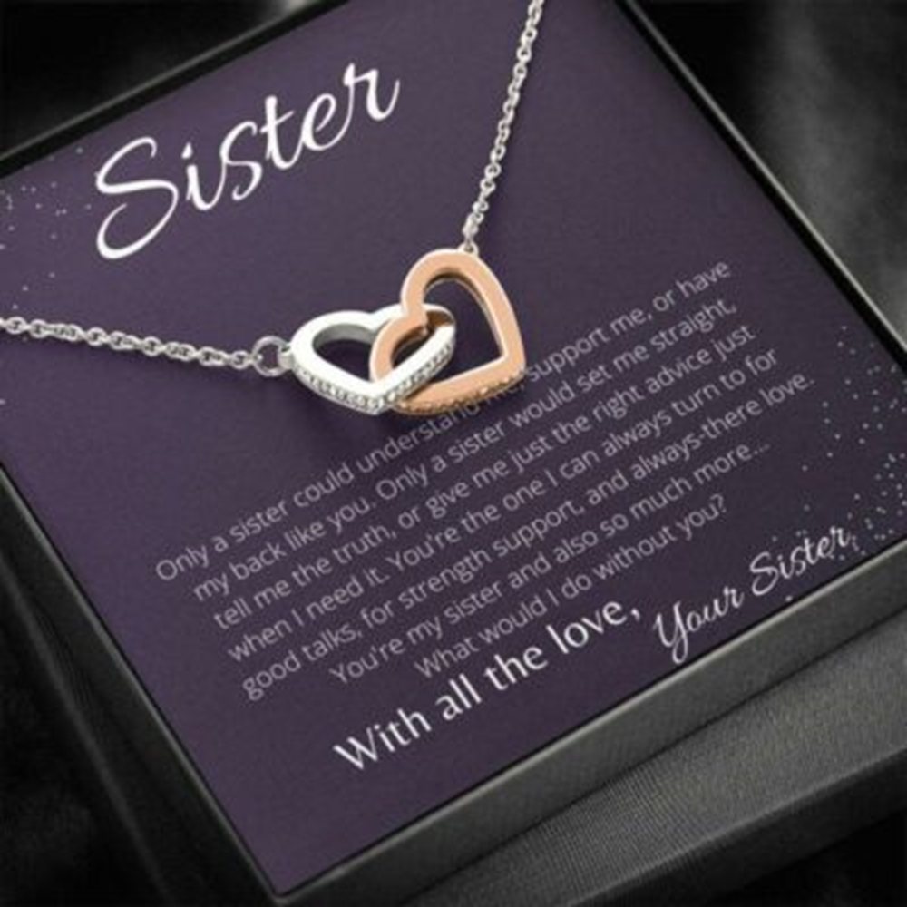 Sister Necklace, Necklace Gift For Sister, Birthday Gift For Best Friend, Bff, Bestie, Soul Sister - Thegiftio UK