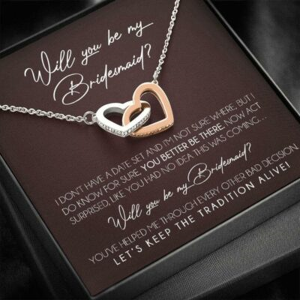 Friend Necklace, Bridesmaid Proposal Necklace Gifts, Will You Be My Bridesmaid, Bridesmaid Wedding Gift - Thegiftio UK
