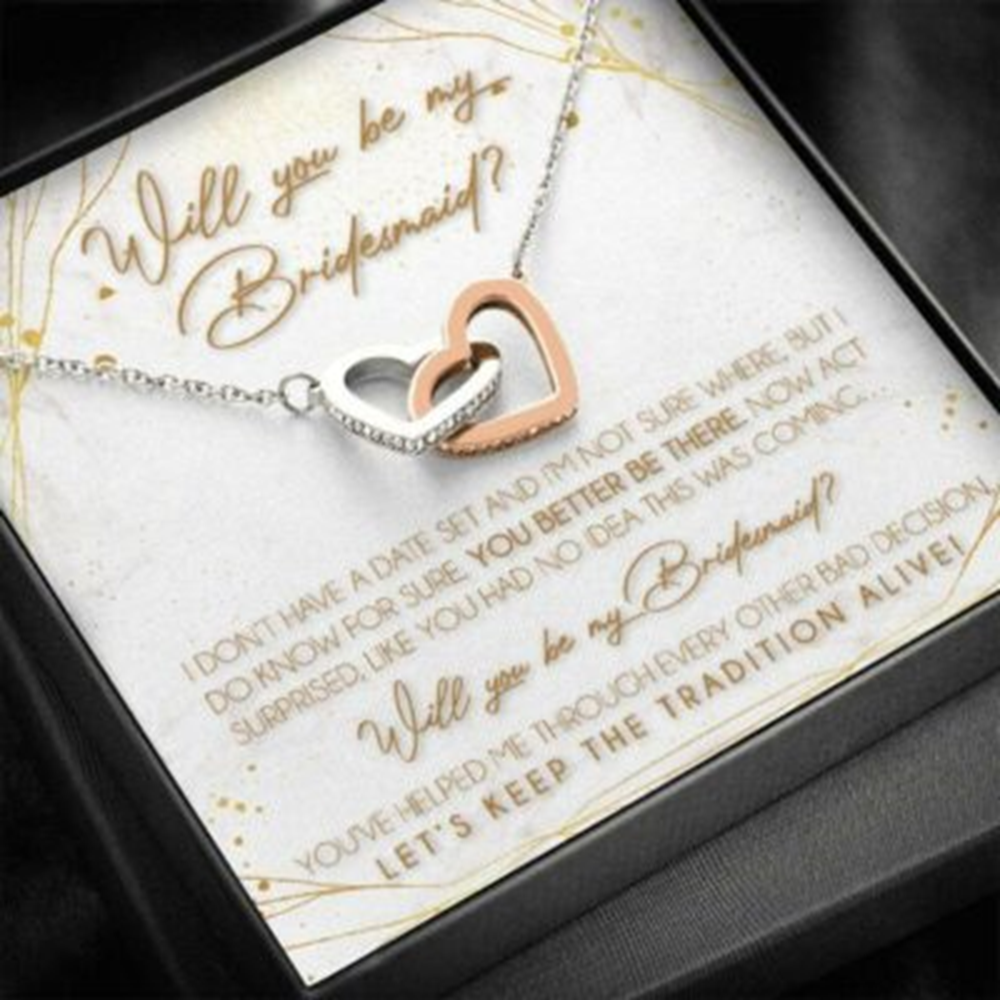 Friend Necklace, Bridesmaid Proposal Necklace Gifts, Will You Be My Bridesmaid, Bridesmaid Wedding Gift - Thegiftio UK
