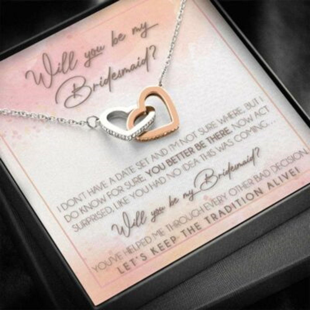 Friend Necklace, Bridesmaid Proposal Necklace Gifts, Will You Be My Bridesmaid, Bridesmaid Wedding Gift - Thegiftio UK
