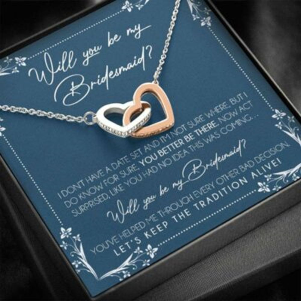 Friend Necklace, Bridesmaid Proposal Necklace Gifts, Will You Be My Bridesmaid, Bridesmaid Wedding Gift - Thegiftio UK