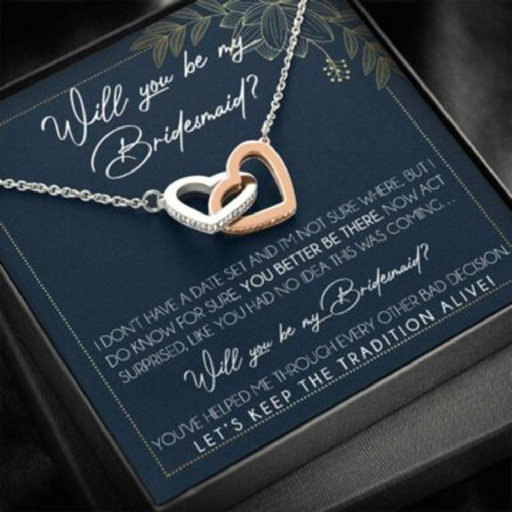 Friend Necklace, Bridesmaid Proposal Necklace Gifts, Will You Be My Bridesmaid, Bridesmaid Wedding Gift - Thegiftio UK