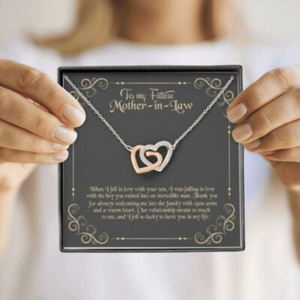 Mother-In-Law Necklace, To My Mother-In-Law Necklace, Gift For Mother-In-Law Thank You, To My Future Mom-In-Law - Thegiftio UK