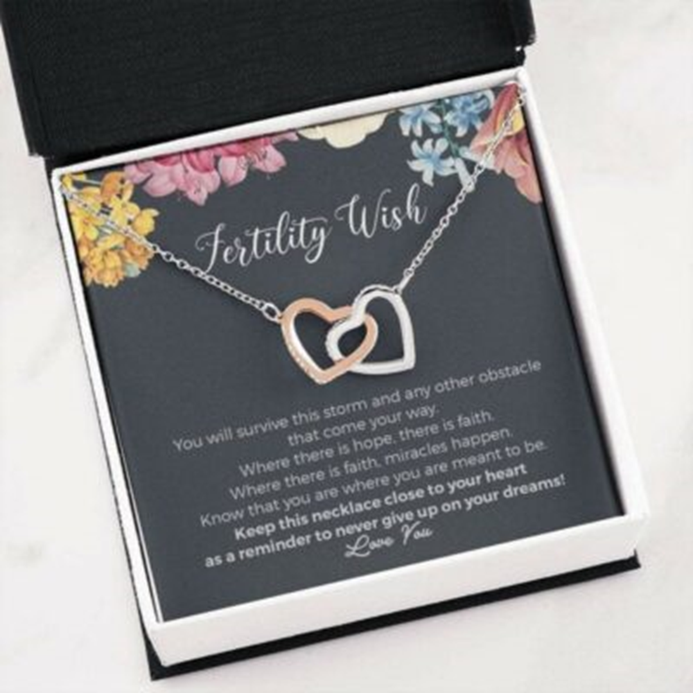 Fertility Wish Necklace, Your Miracle Is On The Way Necklace Gift - Thegiftio UK