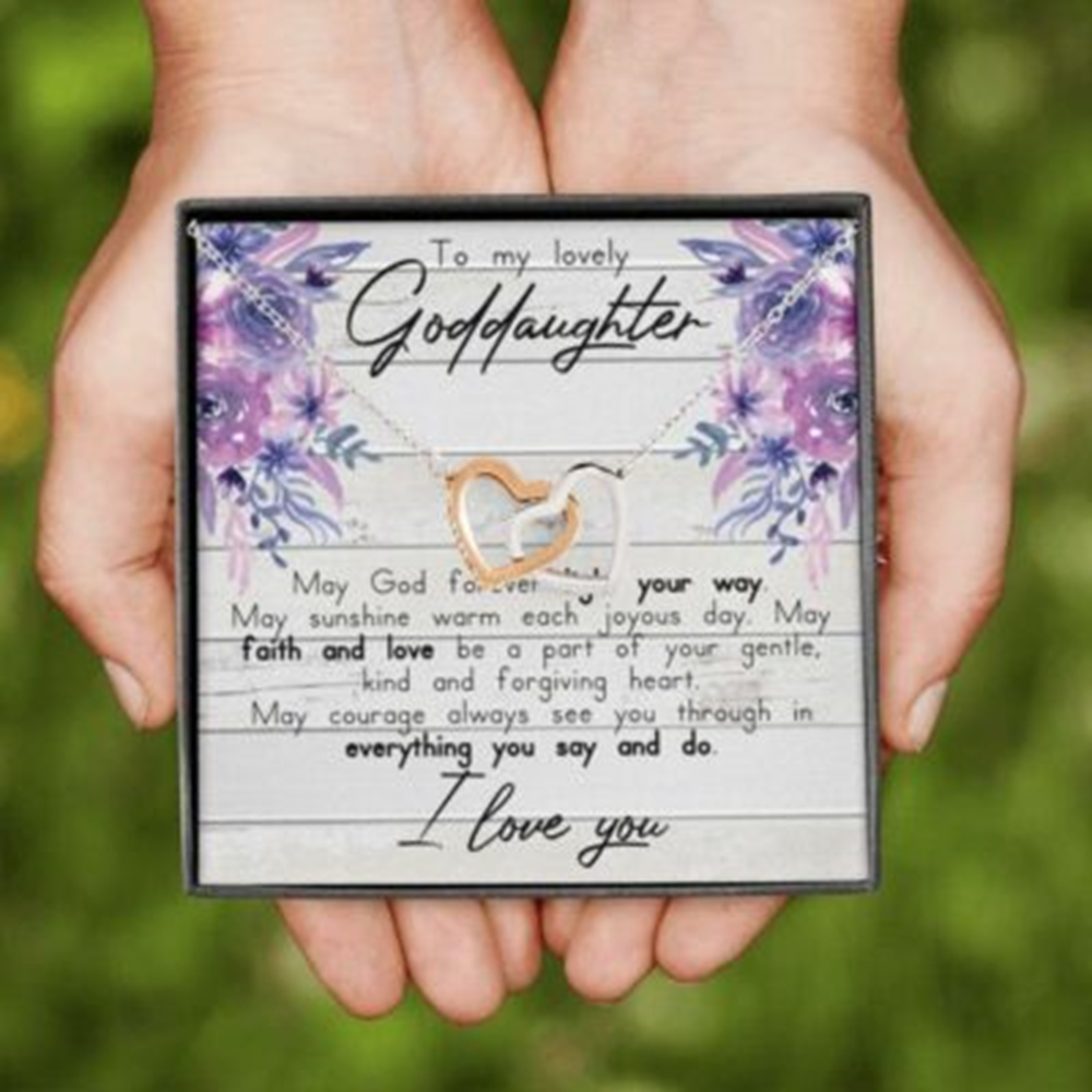 Goddaughter Necklace Gift From Godmother, Goddaughter Baptism Necklace - Thegiftio UK