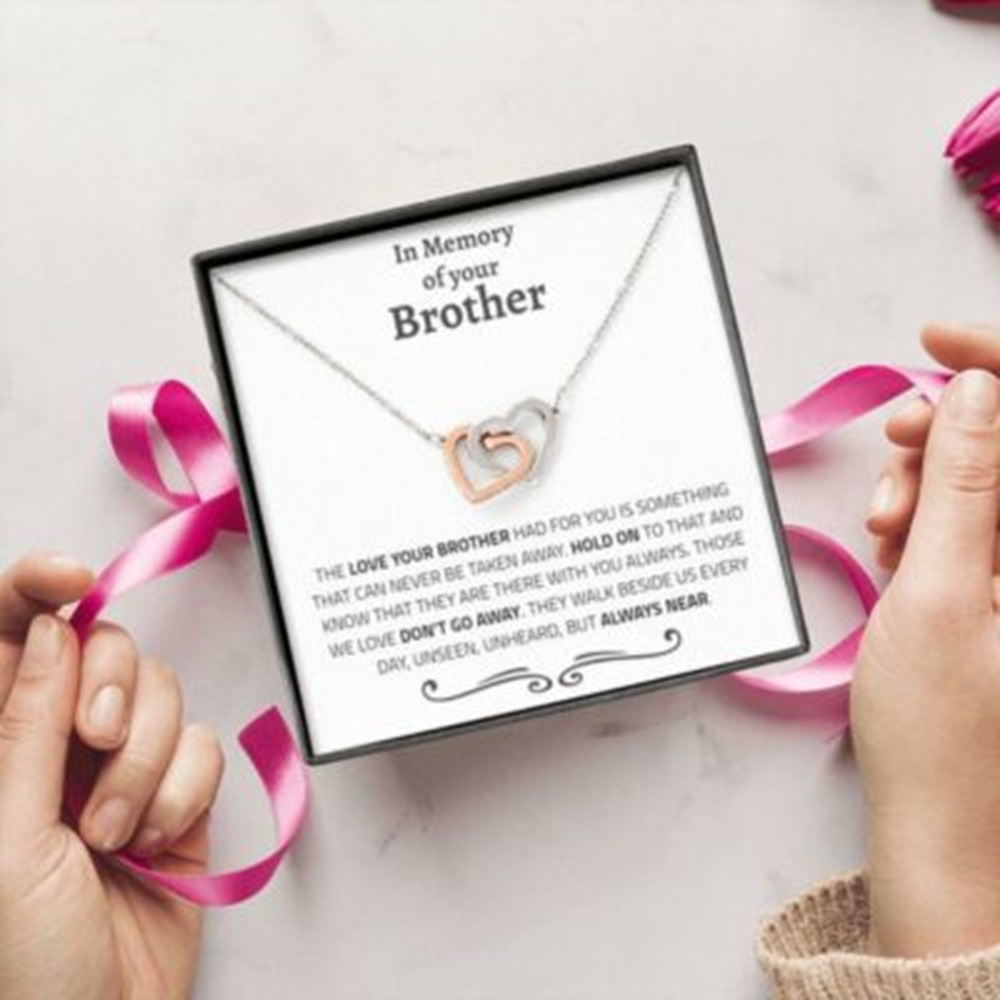 Loss Of Brother Necklace Gift, Condolences For Loss Of Brother, Remembrance Necklace - Thegiftio UK