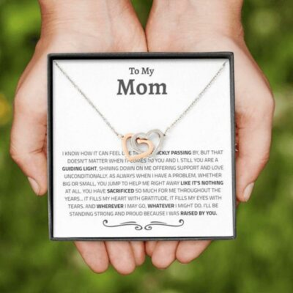 Mom Necklace, Mom Poem Necklace, Gift For Mom From Daughter, Meaningful Gift For Mom - Thegiftio UK