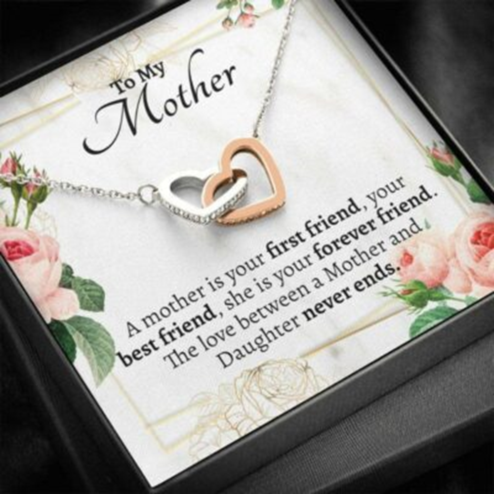 Mom Necklace, Mom Best Friend Necklace Gift From Daughter , My Mom Is My Best Friend - Thegiftio UK