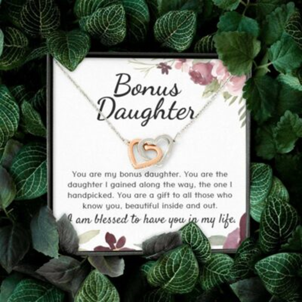 Stepdaughter Necklace Gift From Stepfather, Gift For Bonus Daughter From Stepdad - Thegiftio UK