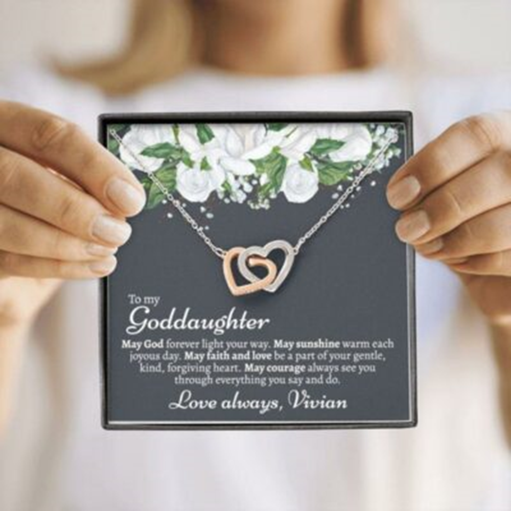 Goddaughter Necklace Gift, Gift From Godmother, Baptism Necklace - Thegiftio UK