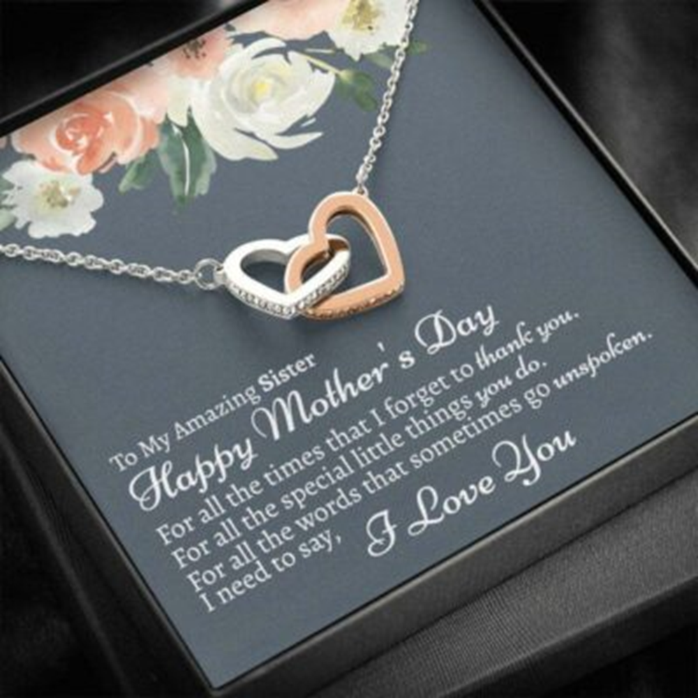 Sister Necklace For Mothers Day, Gift For Sister On Mother, Day, Sister - Thegiftio UK