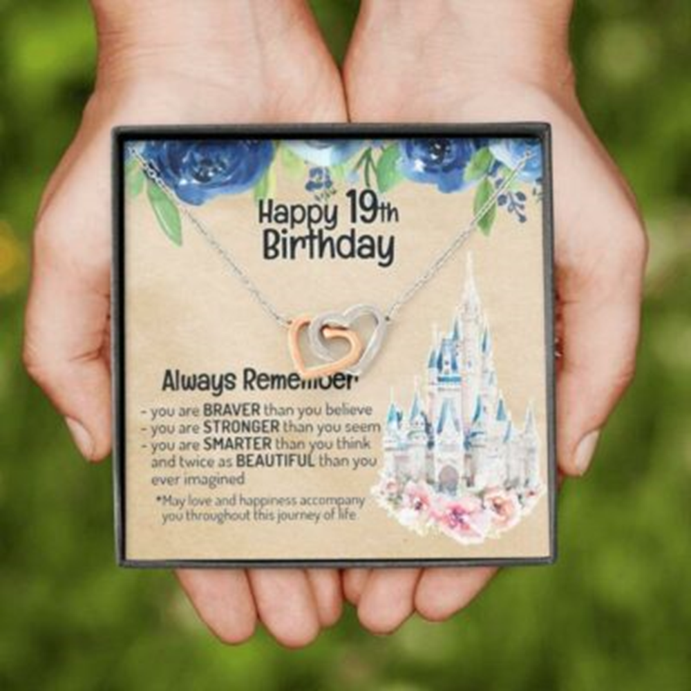 Daughter Necklace, Happy 19Th Birthday Necklace, Gift For Daughter Friend 19 Years Old Girl - Thegiftio UK