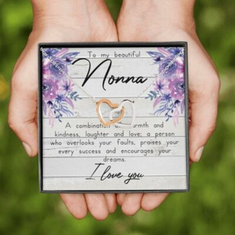 Grandmother Necklace, Grandmother Necklace, Nonna Gift Necklace, To My Beautiful Nonna, Gift From Granddaughter - Thegiftio UK