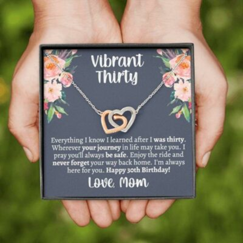 Daughter Necklace, 30Th Birthday Necklace Gift For Daughter, Daughter Turning 30, Thirty Year Old - Thegiftio UK