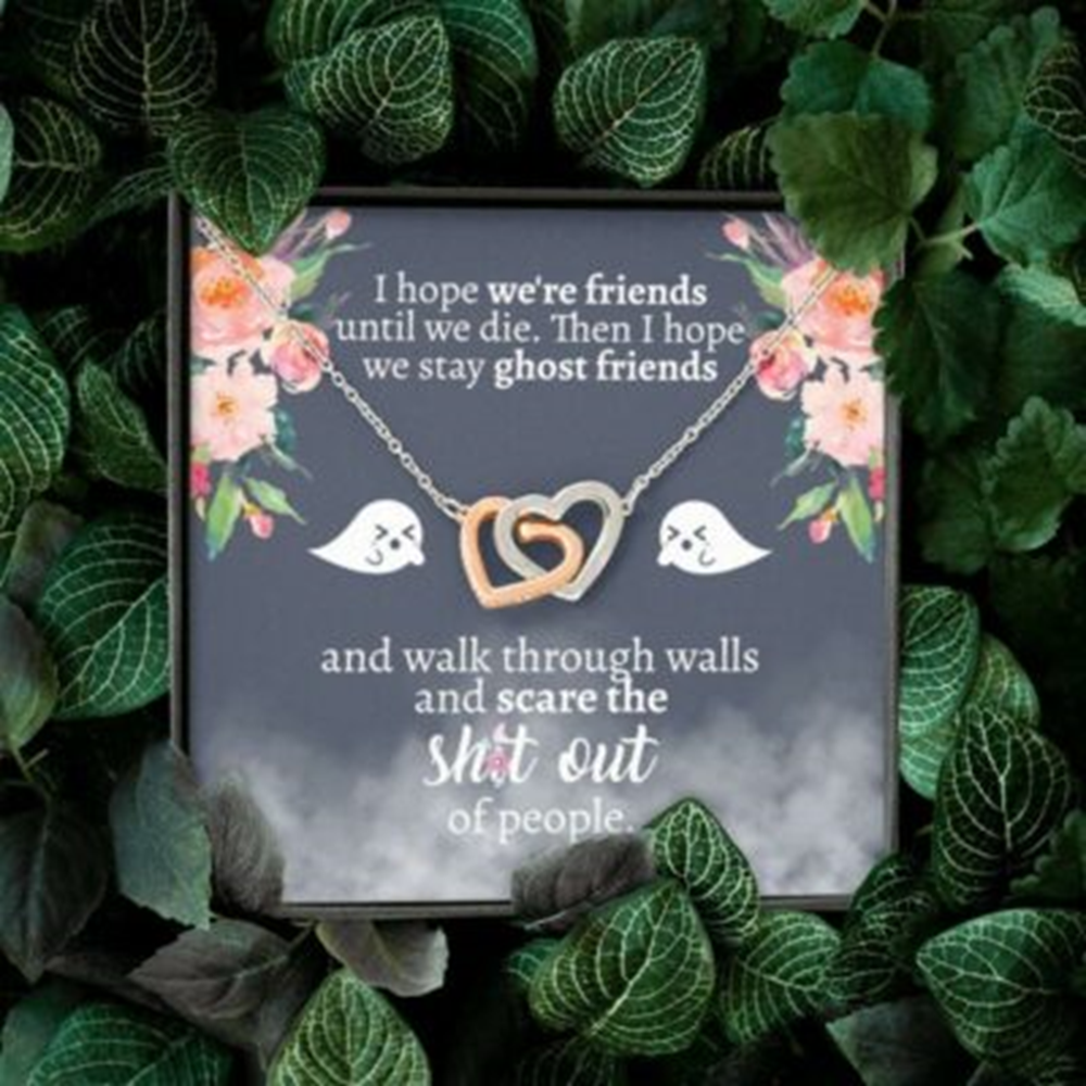 Friend Necklace, Funny Best Friend Necklace Gift, Funny Gift For Girls, Best Friend, Friendship - Thegiftio