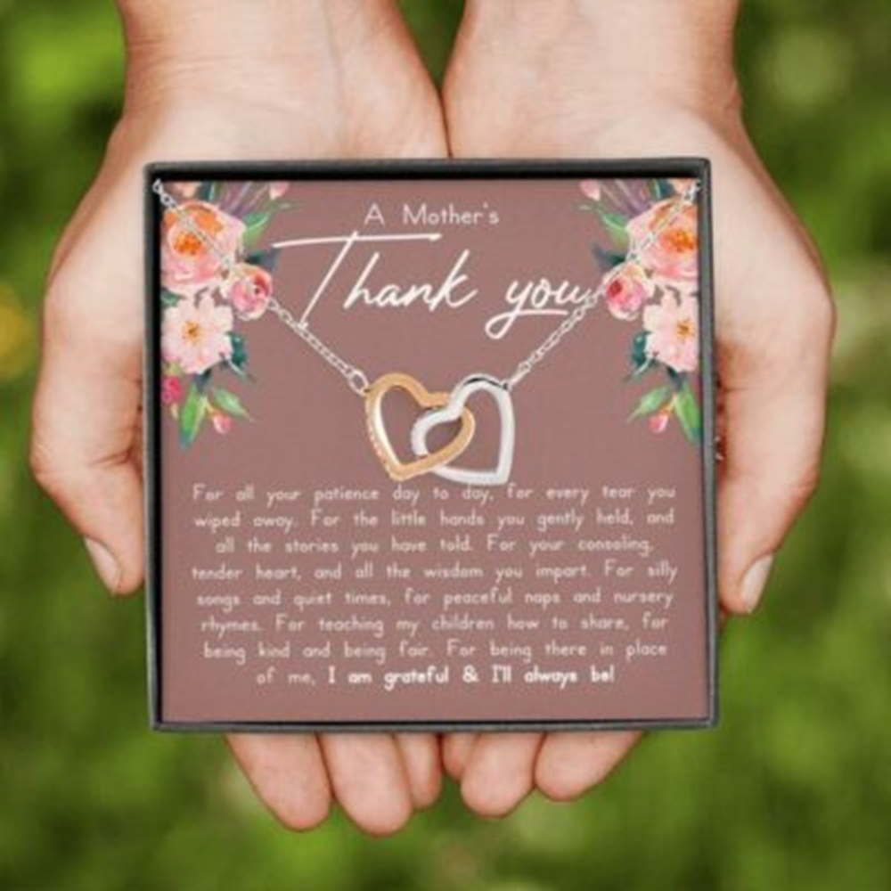 Babysitter Necklace, Thank You Necklace Gift From A Mother, Babysitter Appreciation - Thegiftio UK
