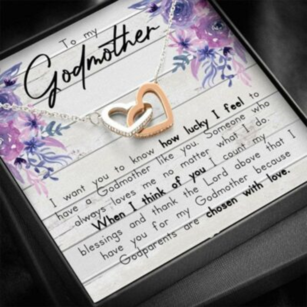 Godmother Necklace Gift, Godmother Thank You, Wedding Gift Necklace - Thegiftio UK