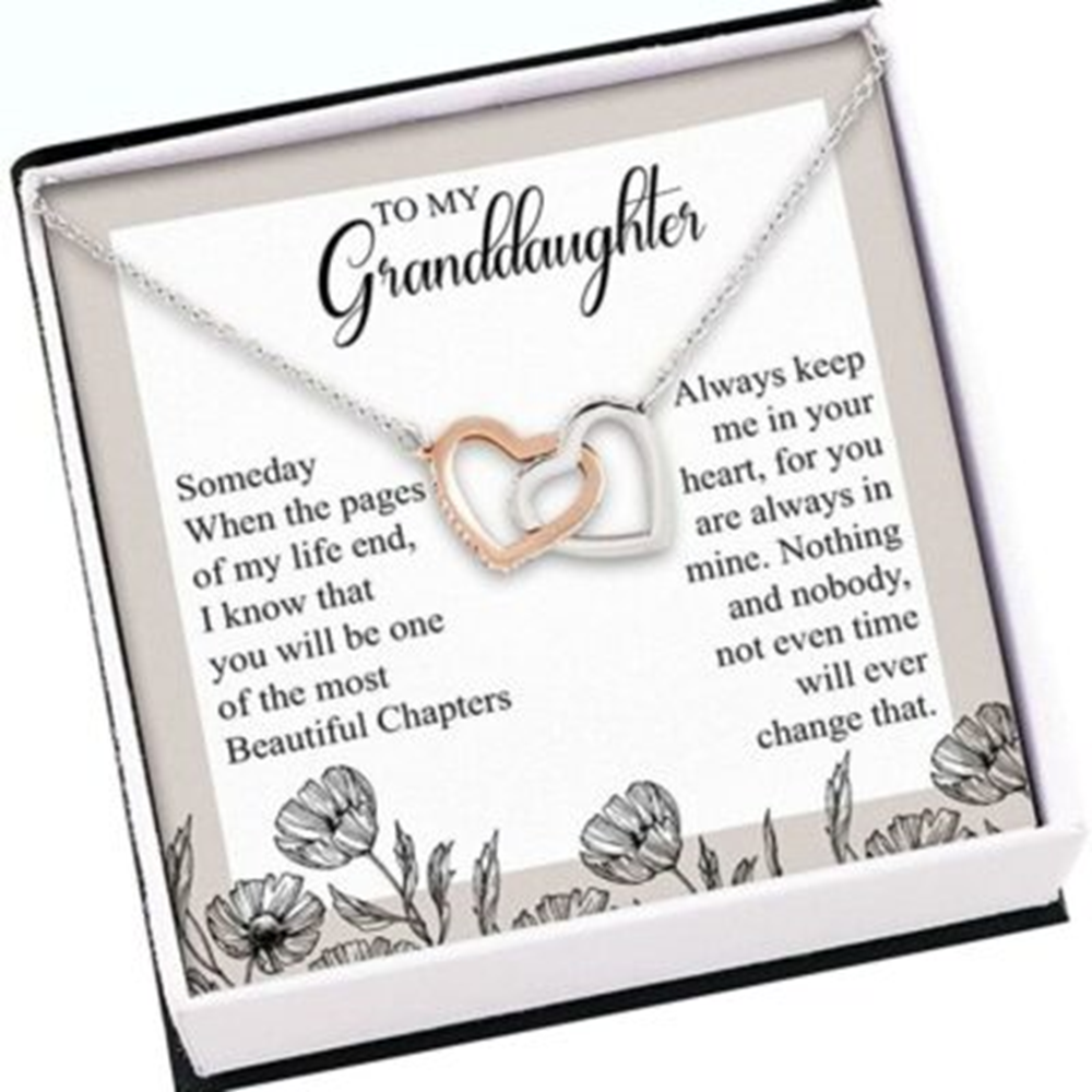 Granddaughter Necklace, To My Granddaughter Necklace Gift , Most Beautiful Chapters - Thegiftio UK